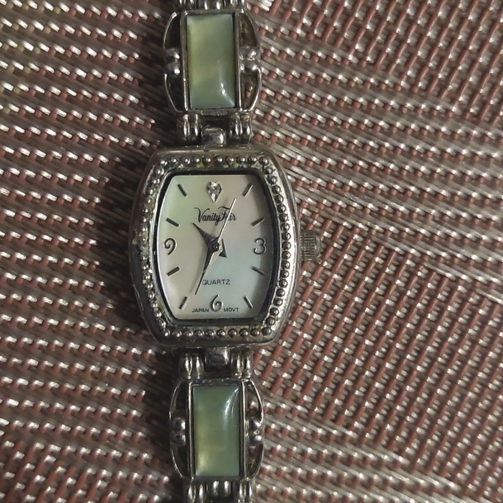 Vintage vanity fair green wristwatch